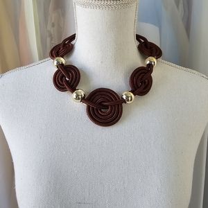 🟡Gold/Brown Cord Necklace 🟡